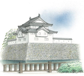 坤櫓(ひつじさるやぐら)のイメージ図