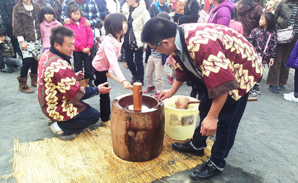 長田ちびっこランド(餅つき)